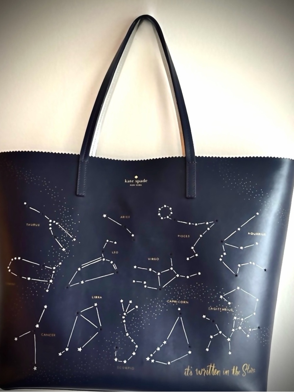 Kate Spade Navy Constellation Zodiac Tote Catch-all Bag - Picture 1 of 10